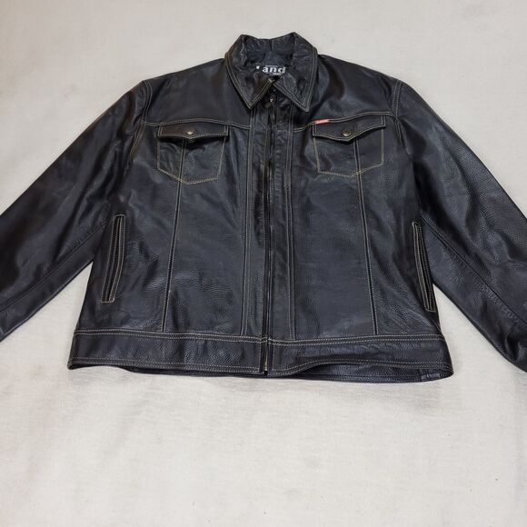 Vintage Wilsons Maxima Jacket Womens Sz Large Black Leather Motorcycle Gorpcore - Picture 12 of 16